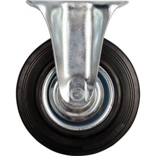 VOREL KOŁO STAŁE Z CZARNĄ GUMĄ 100mm 87302