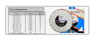 SILVER TARCZA DIAMENTOWA  125 SEGMENTOWA .