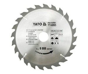 YATO PIŁA TARCZOWA WIDIOWA 200*24*30    6065