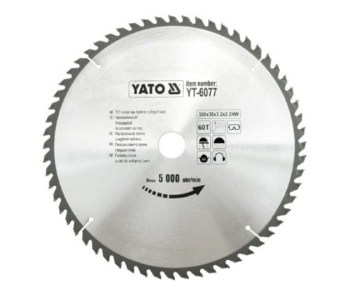 YATO PIŁA TARCZOWA WIDIOWA 300x30mm  60-ZĘBÓW 6077