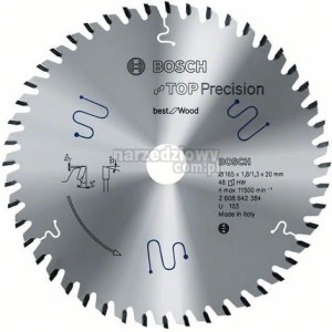 BOSCH PIŁA TARCZOWA TOP.MULTI MATERIAL 165x20x48z x1,8