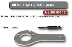 HP.BLOKADA KOŁA PASOWEGO WAŁU KORBOWEGO FIAT: 1.9 D/TD/JTD, 2.4 JTD.%%%