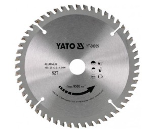 YATO PIŁA TARCZOWA DO ALUMINIUM 180*60*20   60907