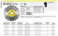 KLINGSPOR TARCZA DIAMENTOWA SEGMENTOWA 125mm x 2,4mm x 22,2mm SUPRA DT600U, BETON ZBROJONY