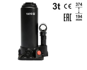 YATO DŹWIGNIK TŁOKOWY HYDRAULICZNY SŁ.  3T 194-374mm.