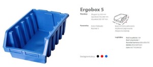 PATROL ERGOBOX 5 NIEBIESKI 330 x 500 x 180