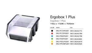PATROL ERGOBOX PLUS 1 CZERWONY 118 x 112 x 75