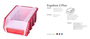 PATROL ERGOBOX PLUS 2 CZERWONY 118 x 161 x 75