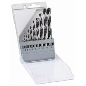 BOSCH WIERTŁO METAL HSS POINTTEQ 10cz. kpl.