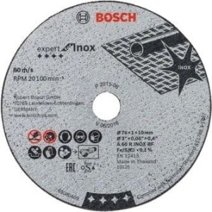BOSCH TARCZA DO METALU   76mm x 1,0mm x 10mm INOX EXPERT 5szt