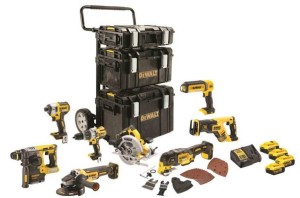 DEWALT ZESTAW COMBO 18V DCK853P4 (DCD996, DCF887, DCG405, DCH273, DCS355, DCS367, DCS570, DCL050) 4x5,0Ah TS