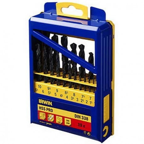 IRWIN WIERTŁO METAL HSS DIN-338 KOMPLET 19szt.