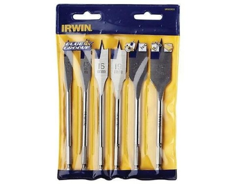 IRWIN WIERTŁO ŁOPATKOWE KPL. 6szt. BLUE GROOVE 4X 10, 13, 16, 19, 22, 25 mm