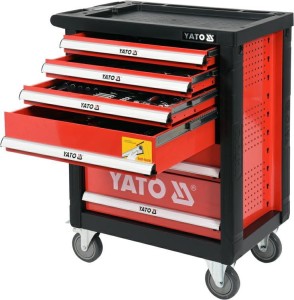 YATO WÓZEK WARSZTATOWY  6 SZUFLAD + 185szt. NARZĘDZI  55307