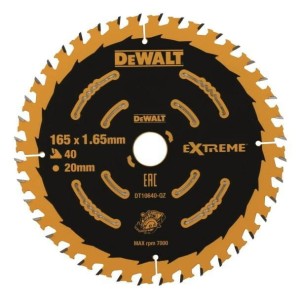 DEWALT PIŁA TARCZOWA 165x20mmx40z