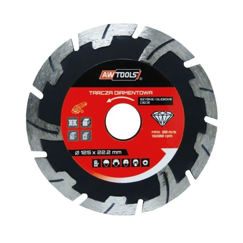AWTOOLS TARCZA DIAMENTOWA 230x22,2 / SZYBKIE-GŁĘBOKIE CIĘCIE