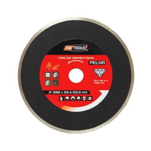 AWTOOLS TARCZA DIAMENTOWA 125x22,2 / PEŁNA
