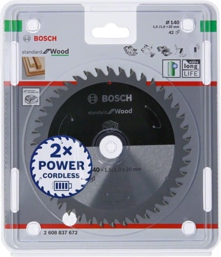 BOSCH PIŁA STANDARD WOOD ACCU 140x20x42z