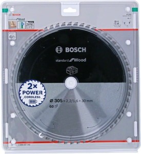 BOSCH PIŁA TARCZOWA STANDARD WOOD ACCU 305x30x60z