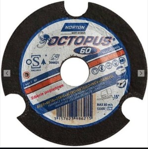 NORTON TARCZA.SZLIF 125mm P60 OCTOPUS
