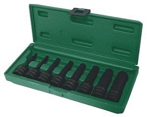 JONNESWAY KLUCZE IMBUSOWE UDAROWE  1/2" KOMPLET 8szt.  5, 6, 8, 10, 12, 14, 17, 19 mm  S05A408S