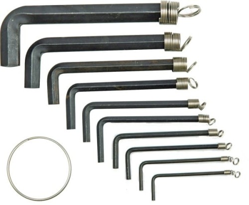 VOREL KLUCZE SZEŚCIOKĄTNE / HEX 1-10mm kpl. 10 szt.   56390