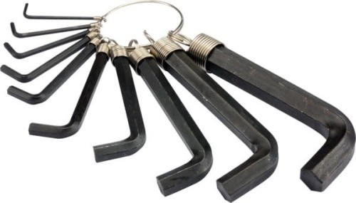 VOREL KLUCZE SZEŚCIOKĄTNE / HEX 2-14mm kpl. 10 szt.   56400