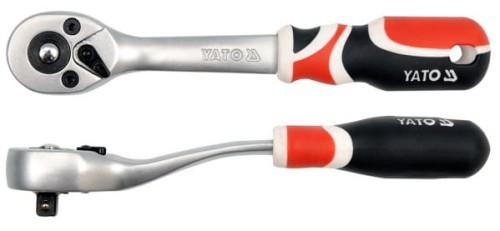 YATO GRZECHOTKA 1/4" WYGIĘTA 72 - ZĘBY  0730