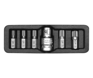 YATO KOŃCÓWKI SPLINE 6cz. 0414 M5 - M12 + ADAPTER.