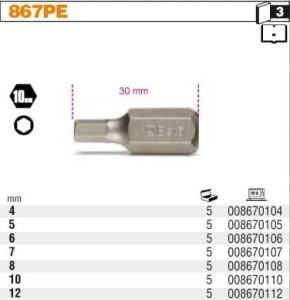 BETA KOŃCÓWKA IMBUS  12x30mm 6-KĄT.10mm ...