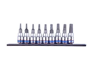 KING TONY ZESTAW NASADEK TORX 1/4"  9cz. 2033 T8-T40 .