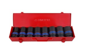 KING TONY ZESTAW NAS.UD.1"  8cz. DŁ. 6K.24-41mm 24, 27, 30, 32, 33, 36, 38, 41, KASETA