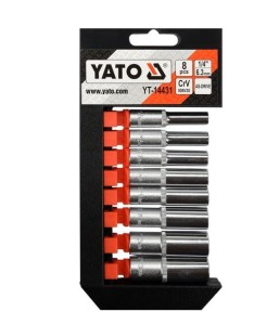 YATO NASADKI DŁUGIE 1/4" 8cz. /BLISTER  14431