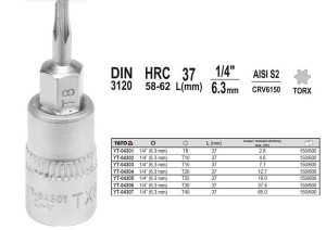 YATO KLUCZ TRZPIENIOWY TORX 1/4" T40x 37mm