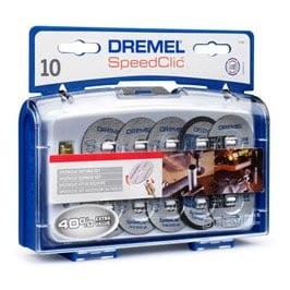 DREMEL ZESTAW DO CIĘCIA SPEED CLIC SC690 TARCZE MET.10szt +TRZPIEŃ