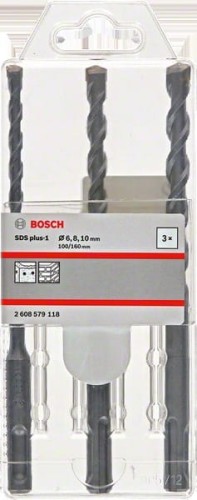 BOSCH WIERTŁO SDS PLUS-1  KPL. 6/8/10