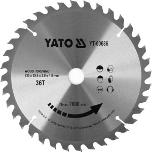 YATO PIŁA TARCZOWA WIDIOWA 235*36*25,4     60686