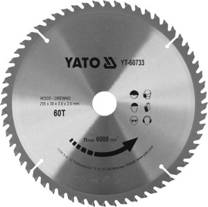 YATO PIŁA TARCZOWA WIDIOWA 255*60*30     60733