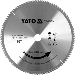 YATO PIŁA TARCZOWA WIDIOWA 315*96*30     60795