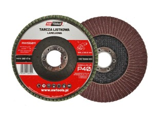 AWTOOLS ŚCIERNICA LISTKOWA 125x22,22mm P80