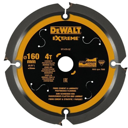 DEWALT PIŁA TARCZ.160x20mmx4z Fibre Cement