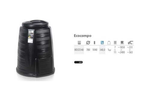 PROSPERPLAST KOMPOSTOWNIK  340L CZARNY