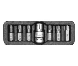 YATO KOŃCÓWKI TORX  7cz.  0410 T25-T55 + ADAPTER