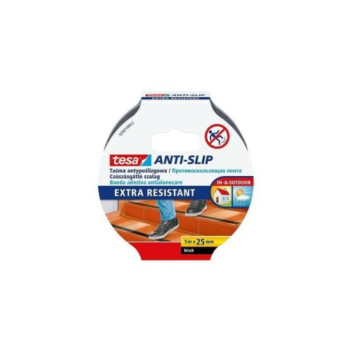 TESA TAŚMA ANTYPOŚLIZGOWA CZARNA 5m x 25mm