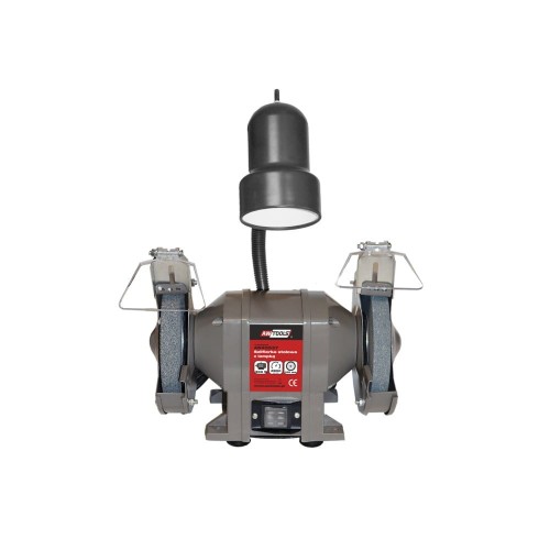 AWTOOLS SZLIFIERKA STOŁOWA 150mm / 300W  Z LAMPKĄ