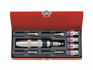 KT WKRĘTAK UDAROWY + BITY 5/16" 8-14mm KASETA