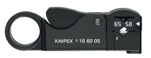 KNIPEX ŚCIĄGACZ IZOLACJI 105mm... Z KABLI KONCENTRYCZNYCH (ANTENOWYCH)