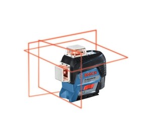 BOSCH LASER PŁASZCZYZNOWY GLL 3-80 C 3x360° CZERWONY