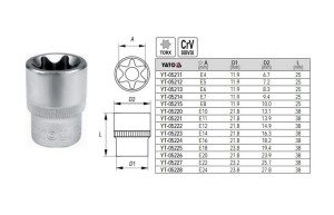 YATO NASADKA TORX 1/2" E20