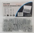 SPRĘŻYNKI 200szt. MIX /SILVER